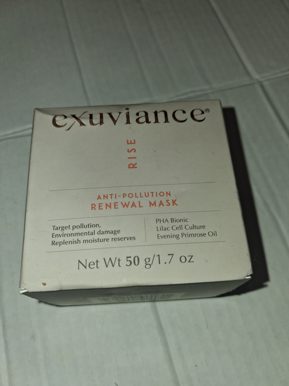Exuviance Anti-Pollution Renewal Mask, a leave-on facial mask designed for overn